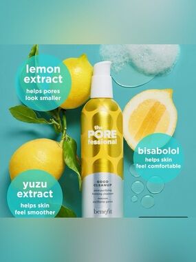 🆕 🍋 Benefit POREfessional Good Cleanup Foaming Cleanser 147ml
